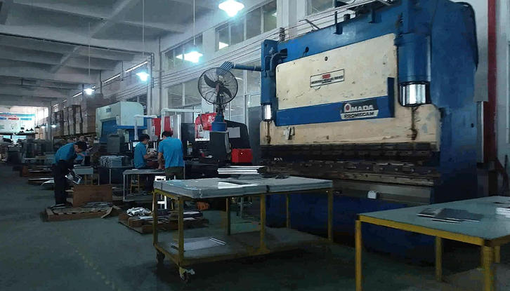 Sheet Metal Fabrication CNC bending machine display area