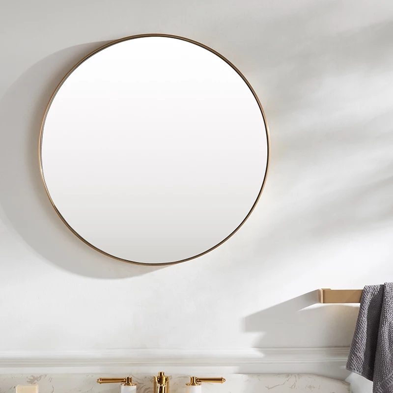 304 stainless steel round wall mirror